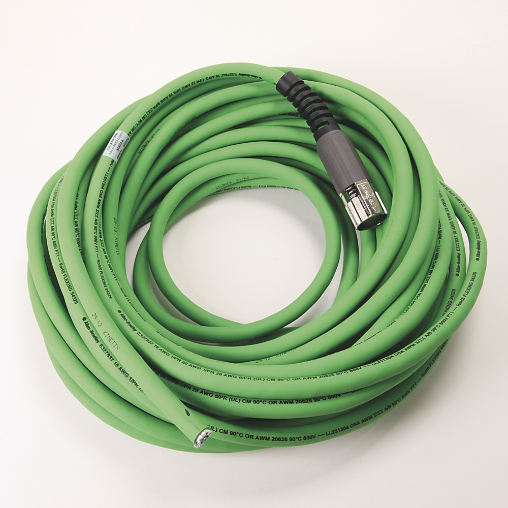 Product image for Cable motor/actuator continuous-flex TPE green 20m
