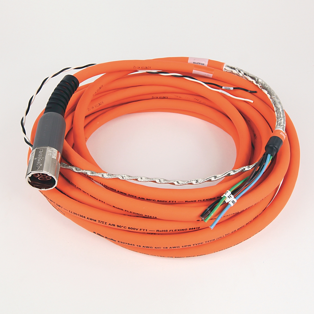 Product image for Cable power/brake continuous flex 16AWG TPE M7 orange 9m