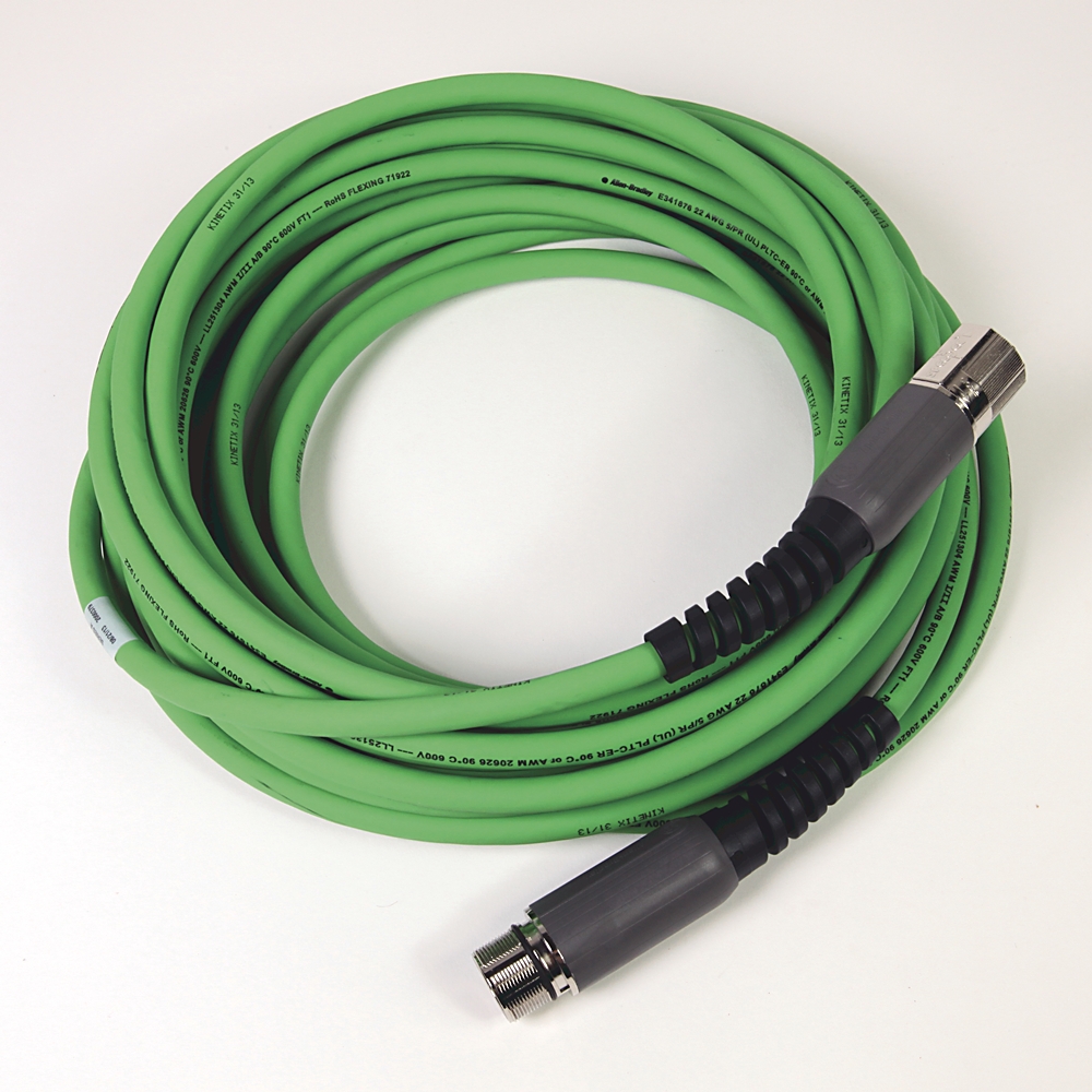Product image for Cable feedback extension continuous flex resolver encoder TPE M7 green 15m