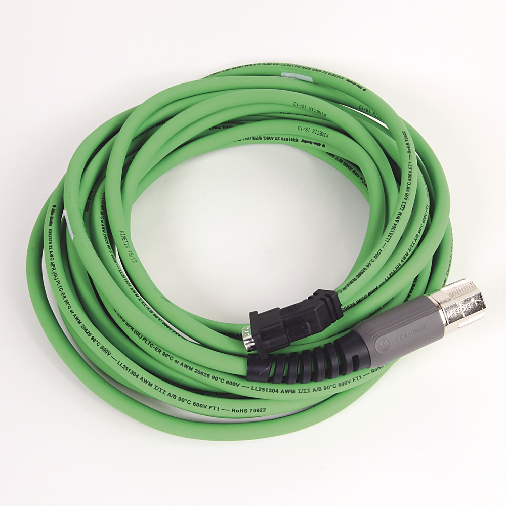 Product image for Cable feedback non-flex 22AWG TPE M7 green 9m