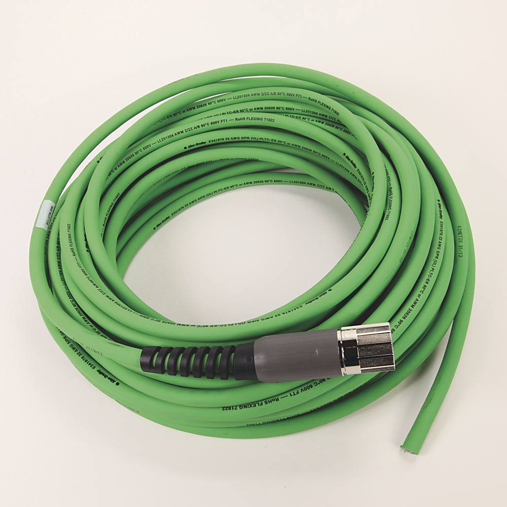 Product image for Cable motor/actuator continuous-flex TPE green 20m