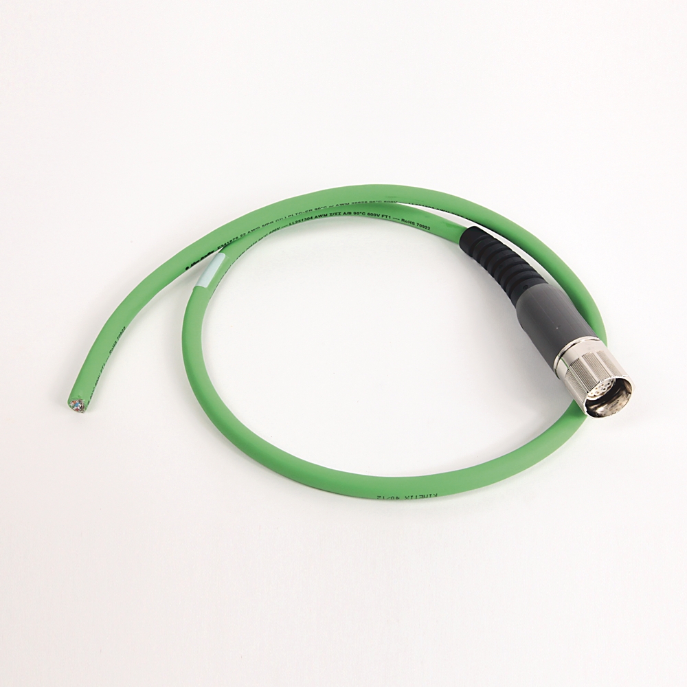 Product image for Cable feedback non-flex 22AWG TPE M7 green 1m