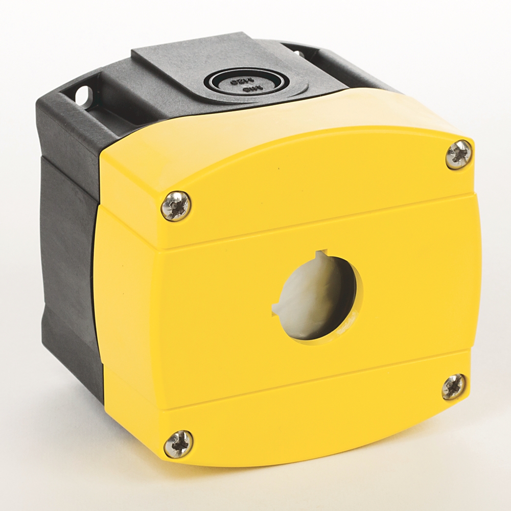 Product image for Enclosure 1 hole plastic NEMA4/4X yellow