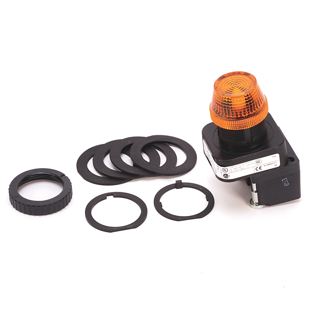Product image for ABRA 800H-QRH2A PILOT LIGHT LED AMBER TYPE4/4X/13 12-130V