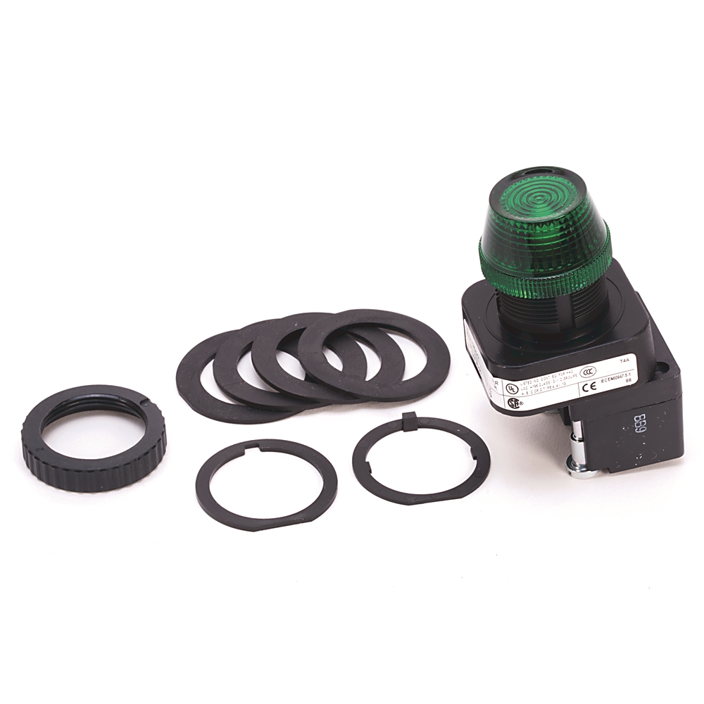 Product image for ABRA 800H-QRH2G PILOT LIGHT LED GREEN TYPE4 4X 13 12V- 130V