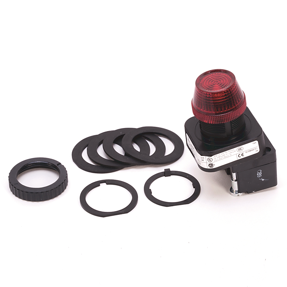 ABRA 800H-QRH2R PILOT LIGHT LED RED TYPE4 4X 13 12V- 130V