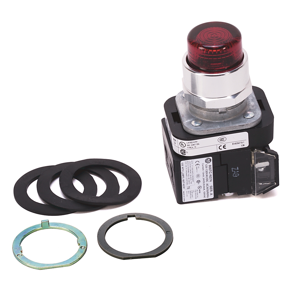 Product image for ABRA 800TC-QBH2R PUSHBUTTON 30MM MOMENTARY CONTACT