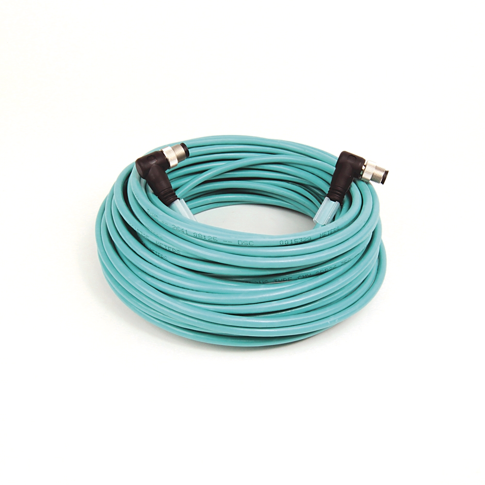 Product image for Patchcord M12D male right angle shielded 20m