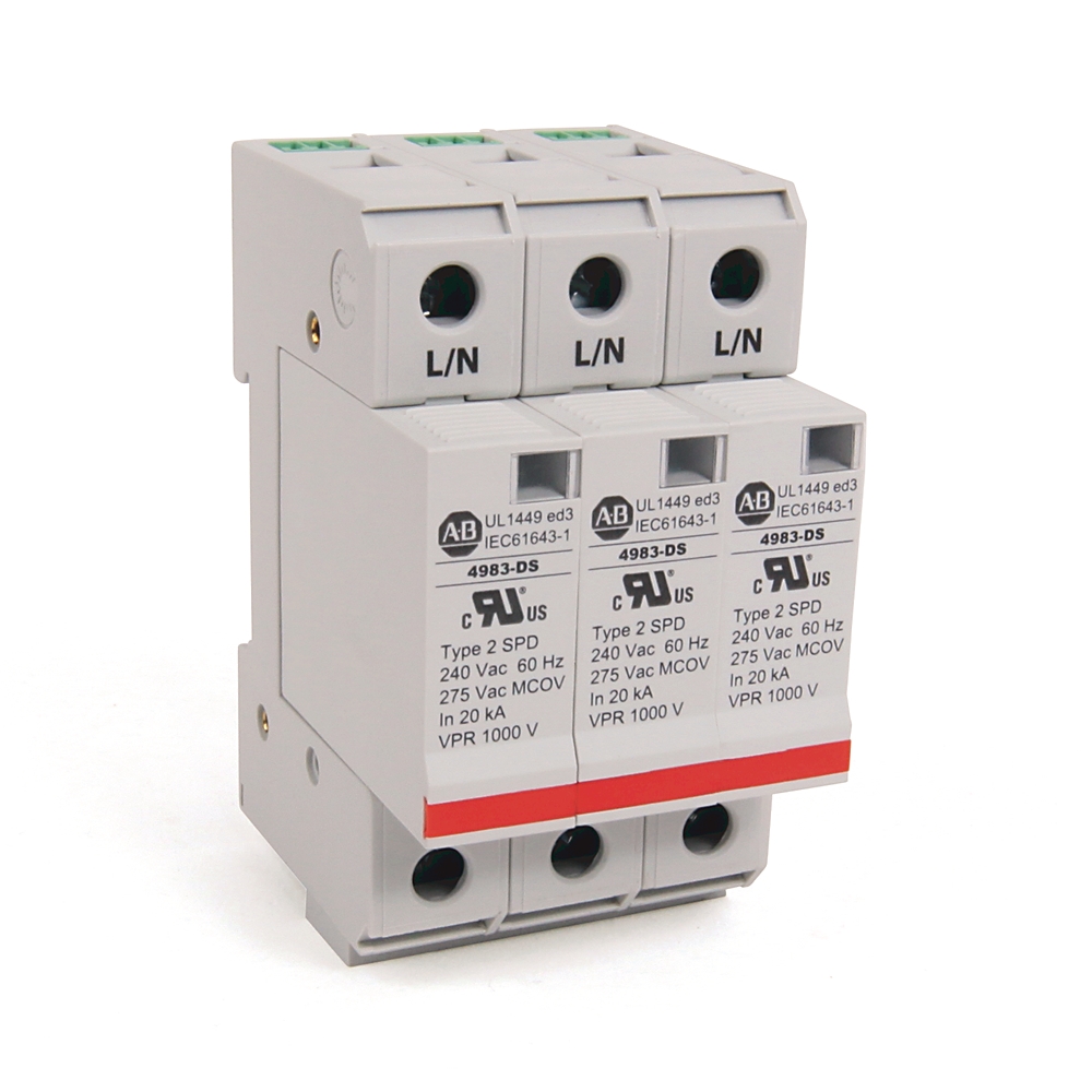 Product image for Protector surge standard duty 3-pole 40kA 230V