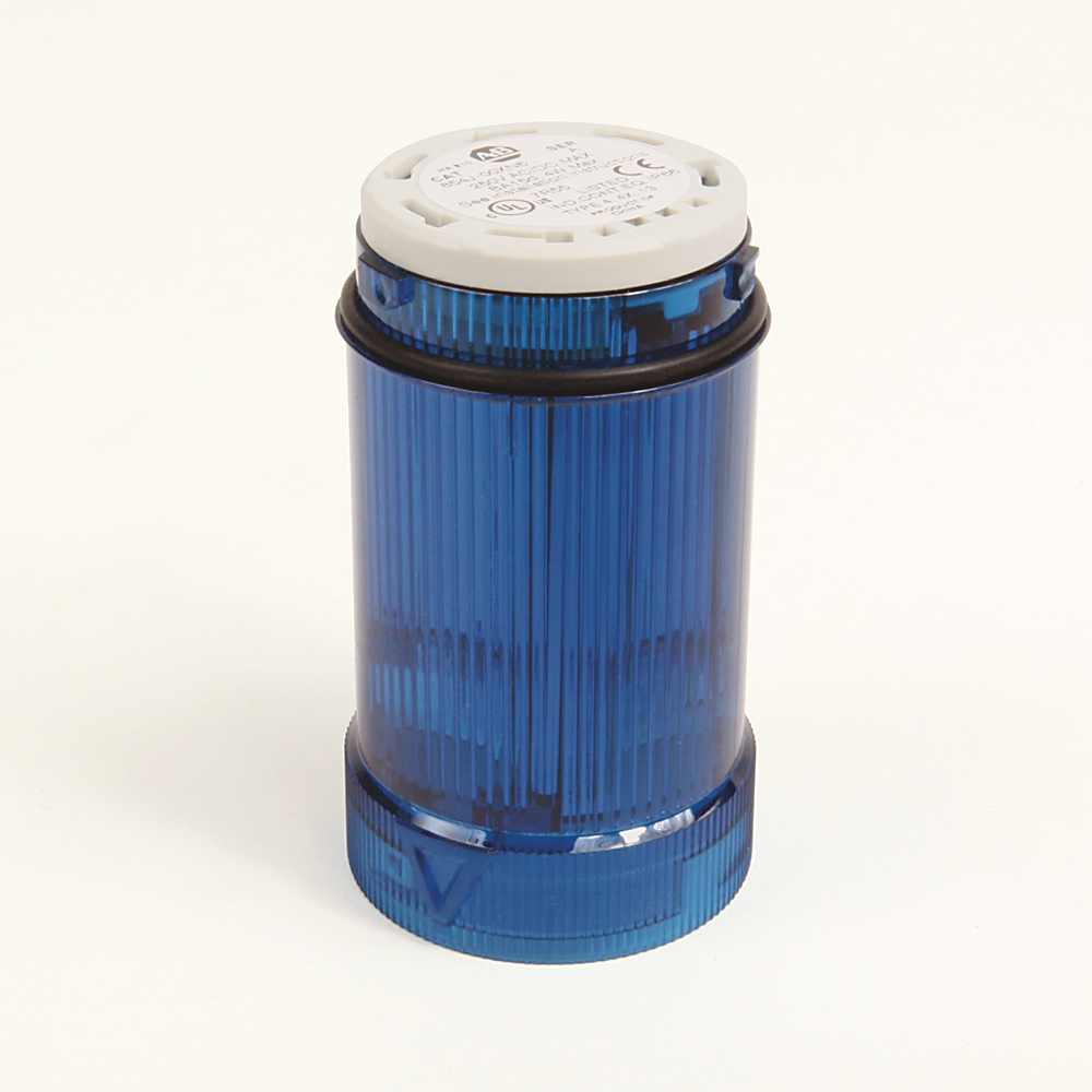 Product image for 0-250V Ac/Dc 40 mm. Blue Light Mod.