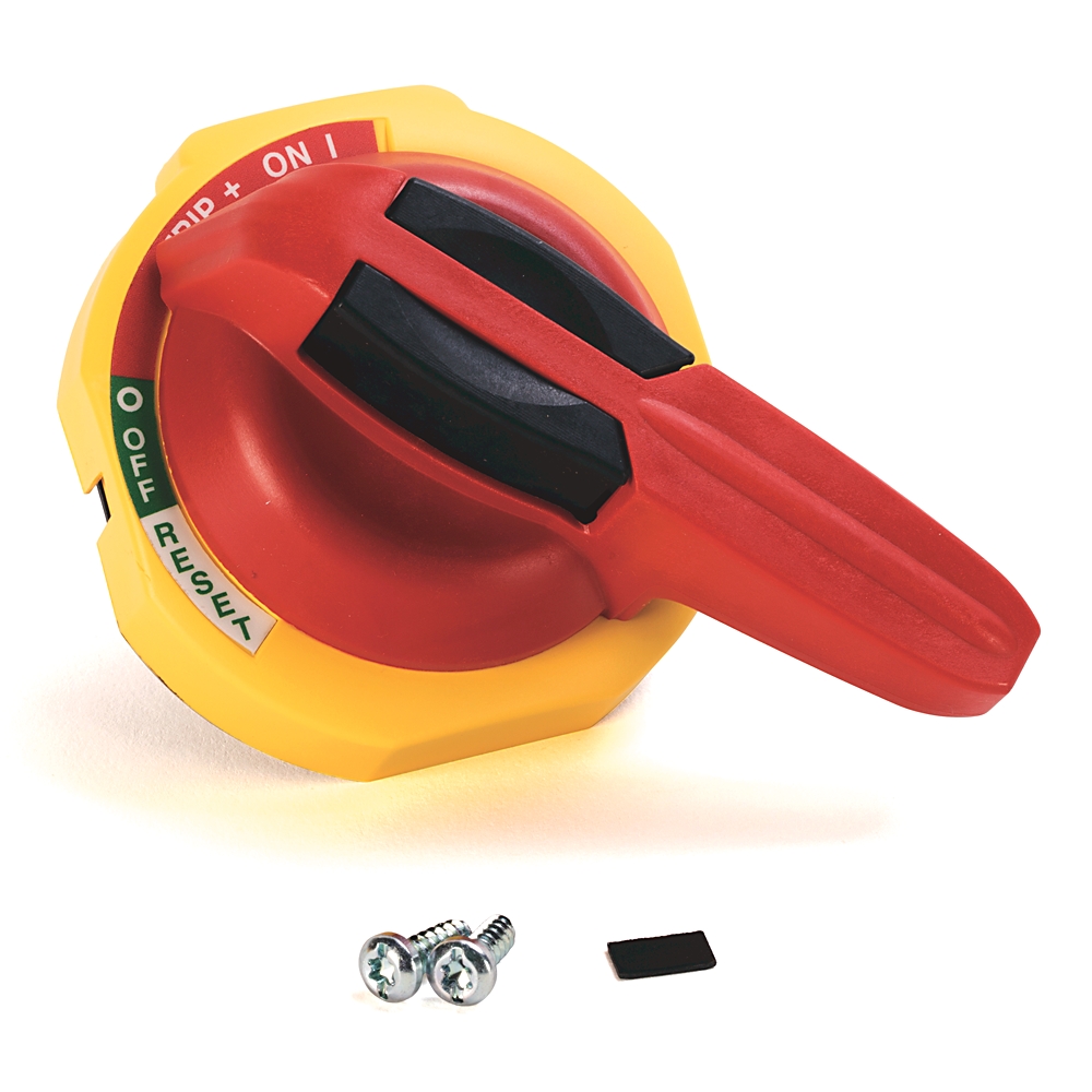 Product image for Handle padlockable standard with trip red/yellow