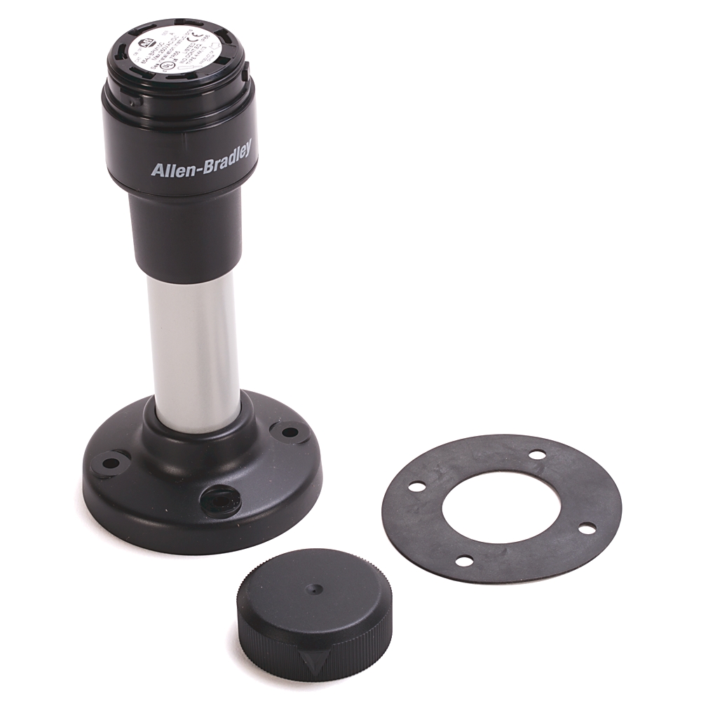 Product image for Base 10cm aluminium pole mount cap grey 50mm