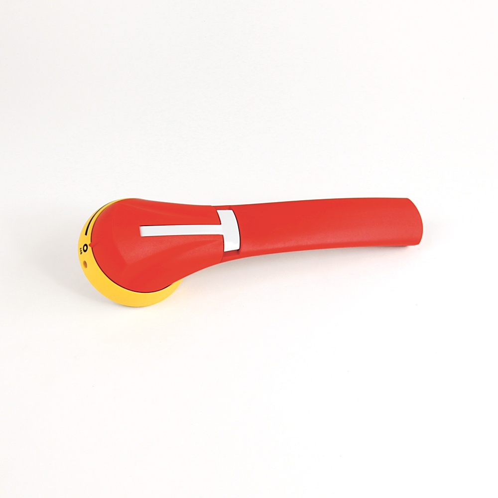 Product image for Handle standard orientation without defeater red/yellow IP65