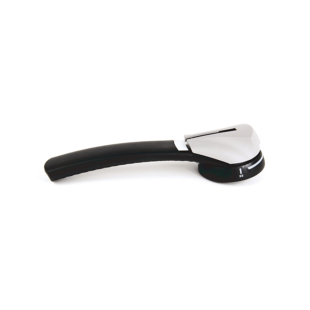 Product image for Handle standard orientation with defeater black/grey IP65