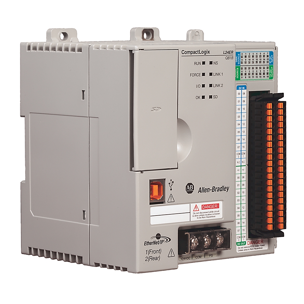 Product image for Controller CompactLogix 0.75mb 16dc in 16dc out