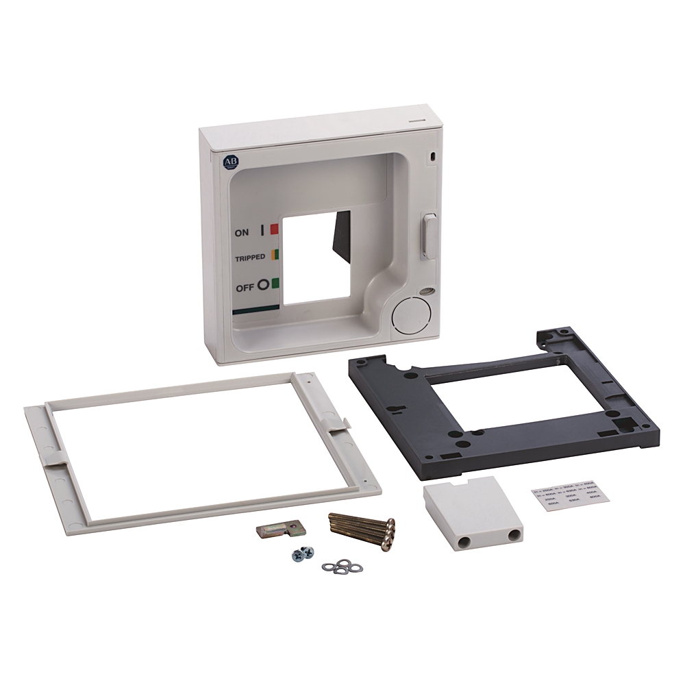 Product image for Flange padlocking M-frame with toggle extension and escutcheon