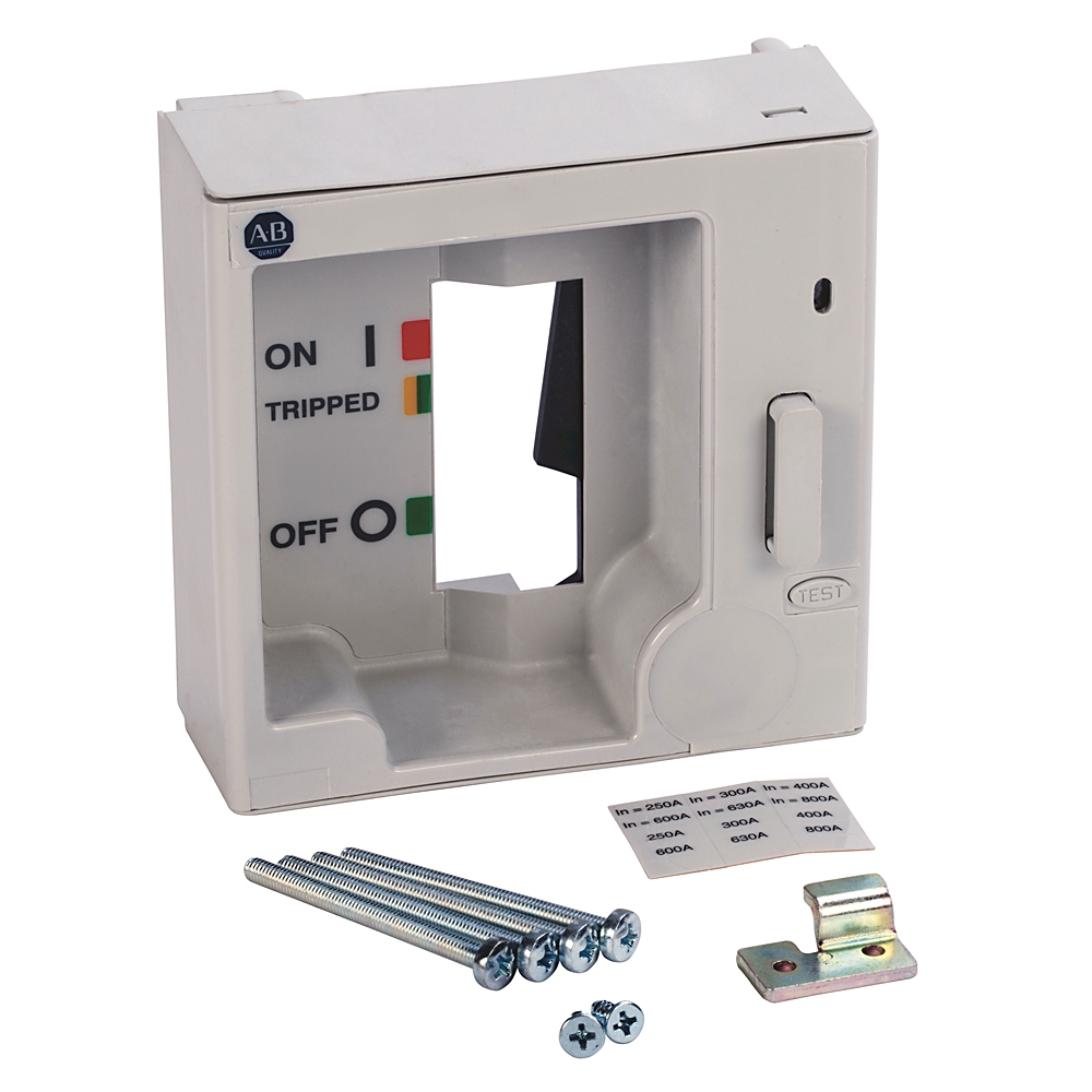 Product image for Flange padlocking K-frame with toggle extension and escutcheon