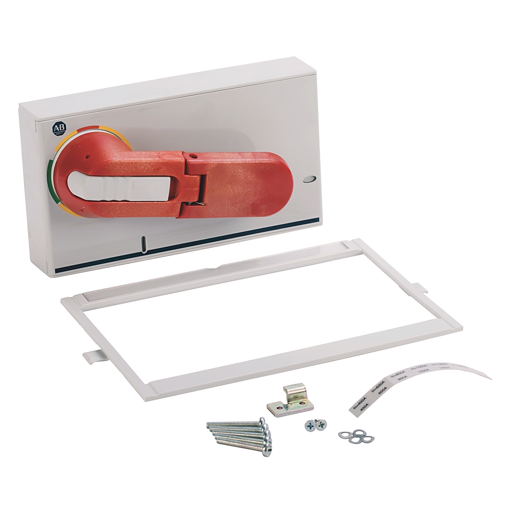 Product image for Operator rotary direct N-frame handle red/yellow