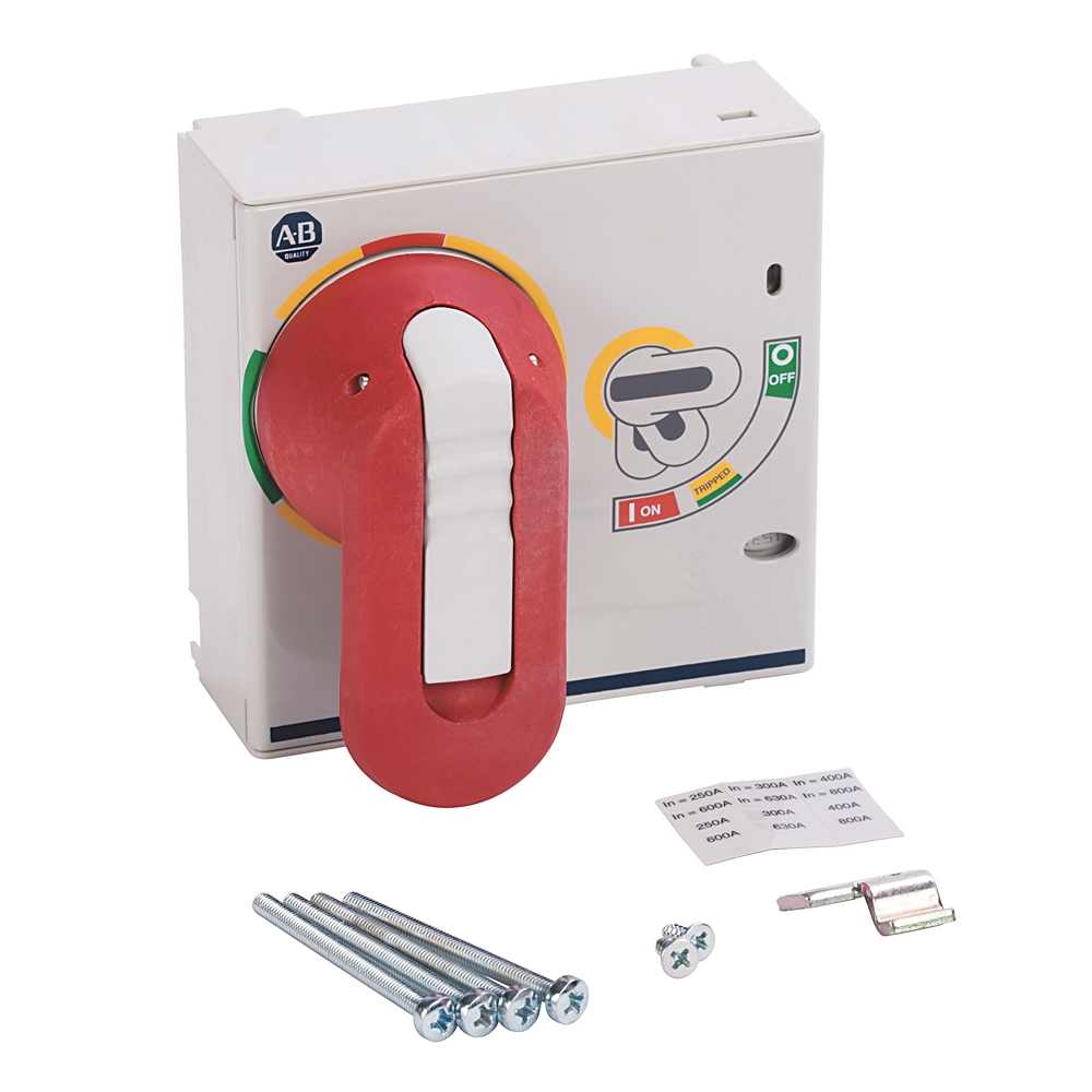 Product image for Operator rotary direct K-frame handle red/yellow