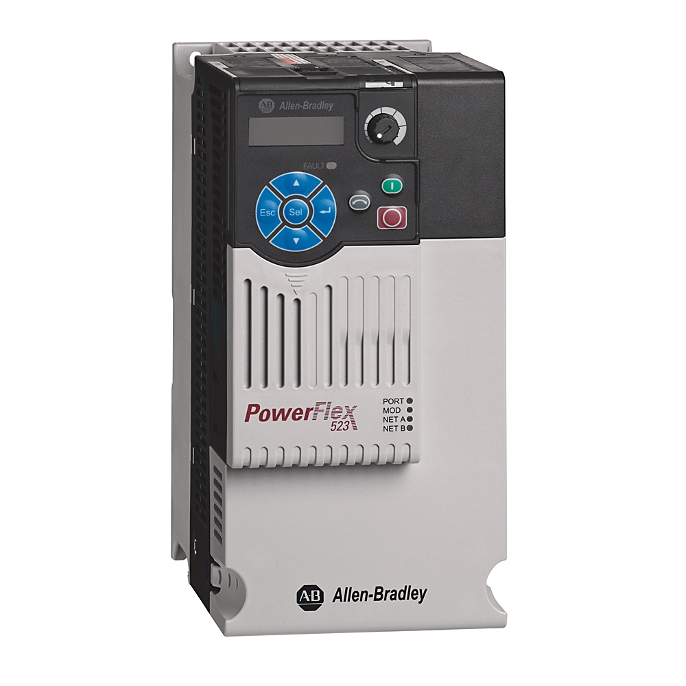 Product image for ABRA 25A-D017N114 DRIVE 7.5KW PF523 10HP AC POWERFLEX