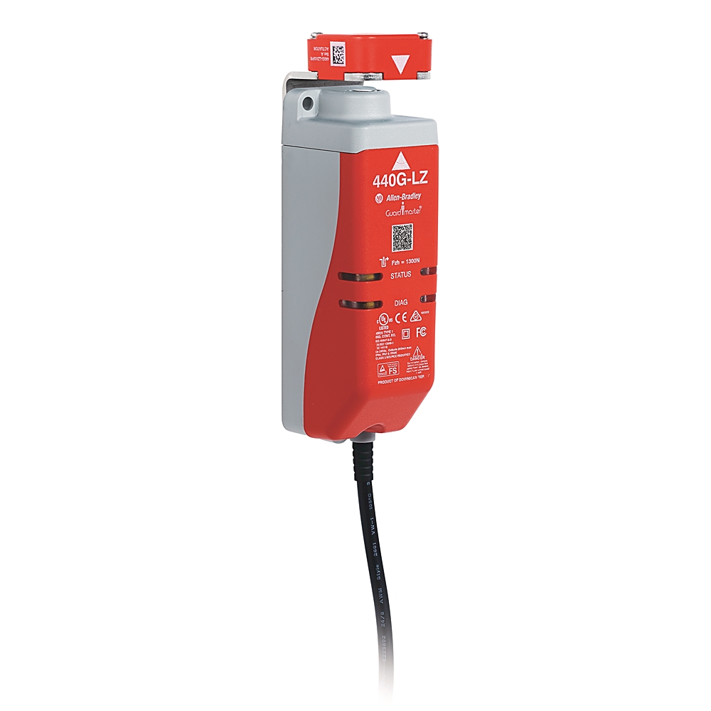 Product image for ABRA 440G-LZS21UPRH SWITCH GUARDMASTER GUARDLOCK POWER TO RELEASE 2NC SAFETY 1NO LOCK AUX SOLID STATE CONTACT 8PIN DC QD