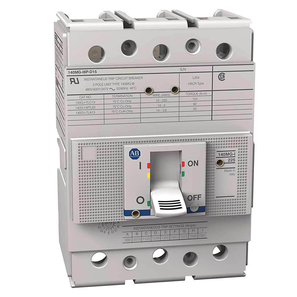 Product image for MCP I-frame magnetic trip 110AMP