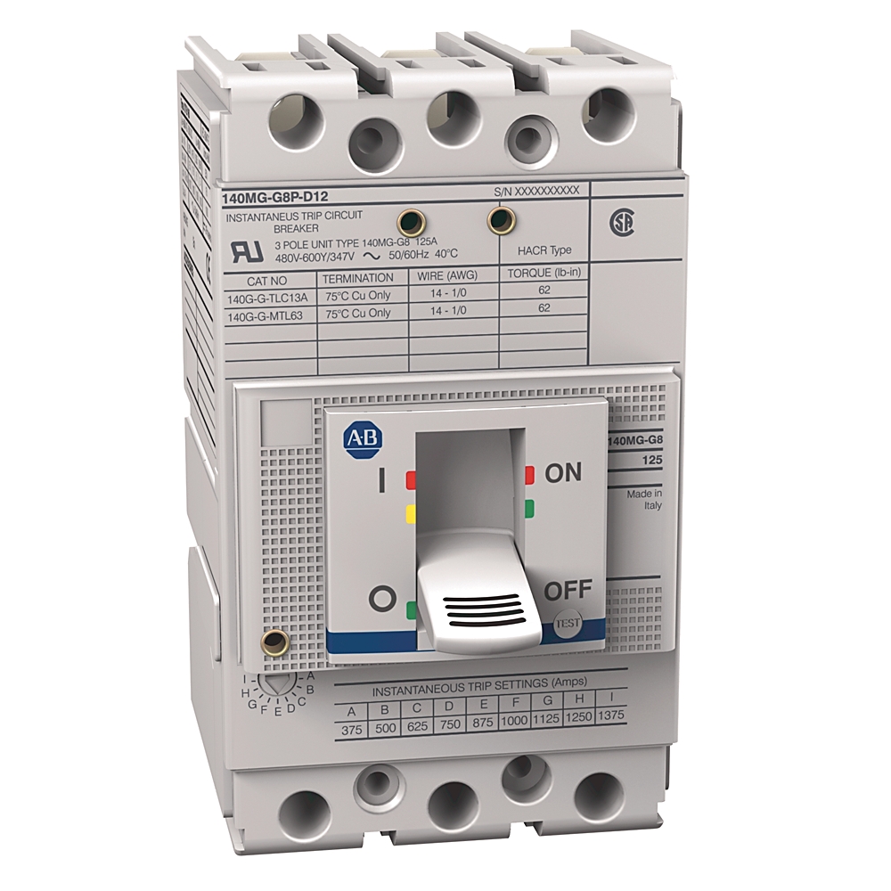 Product image for MCP G-frame magnetic trip 100AMP