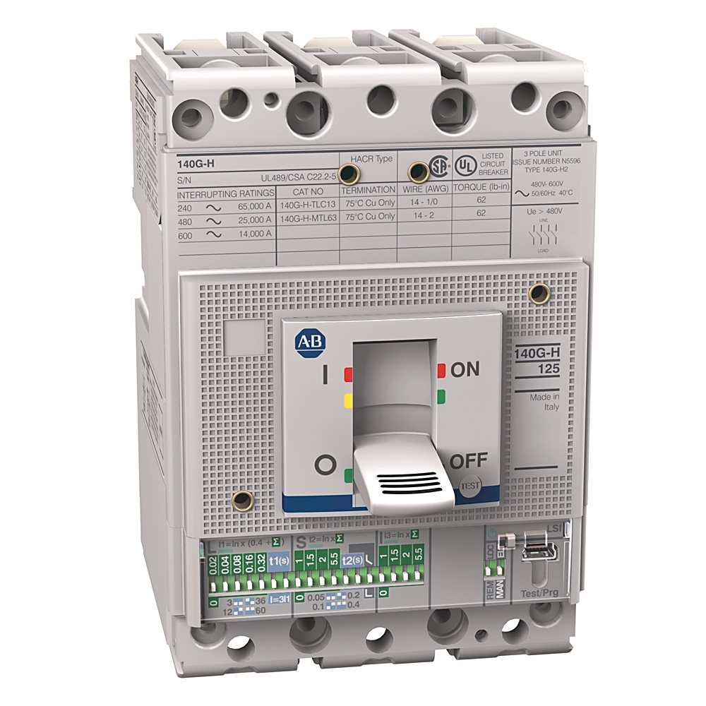 Product image for MCCB H-frame thermal-magnetic trip 3P 35kA 20AMP