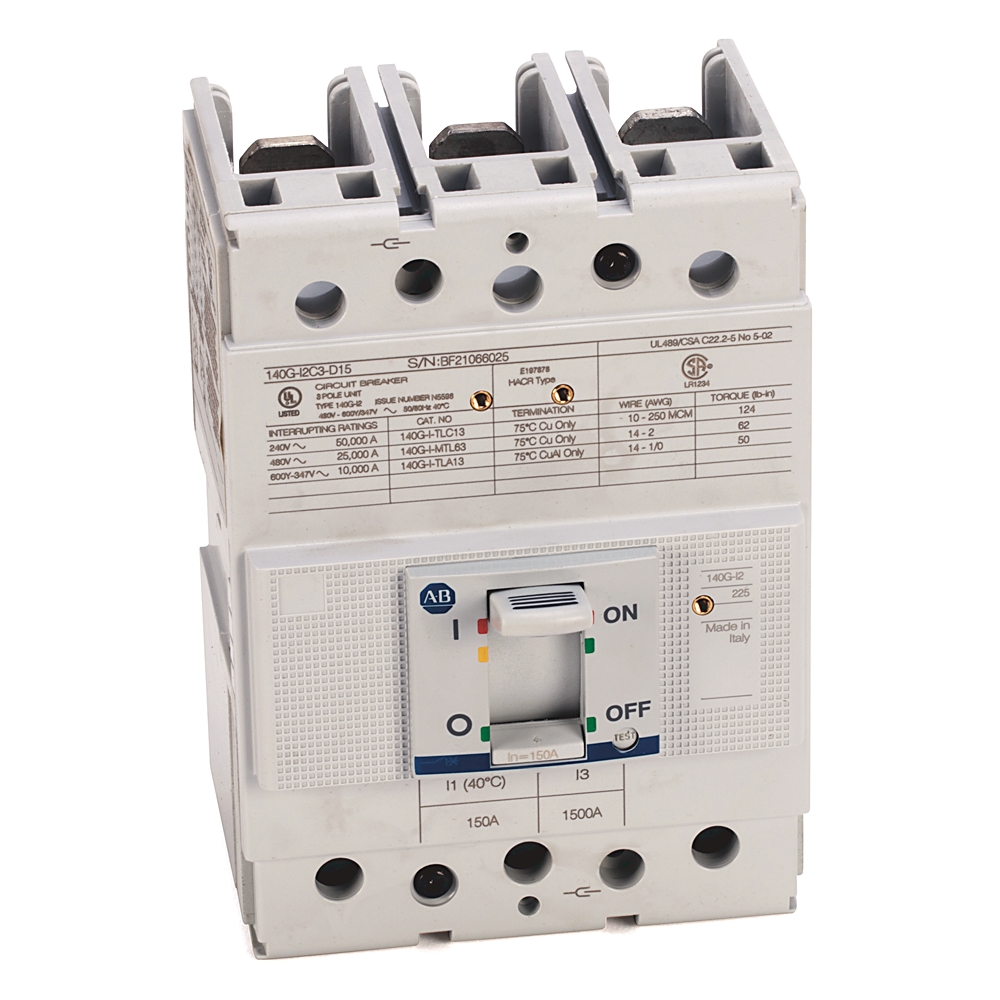 Product image for MCCB I-frame thermal-magnetic trip 4P 25kA 70AMP