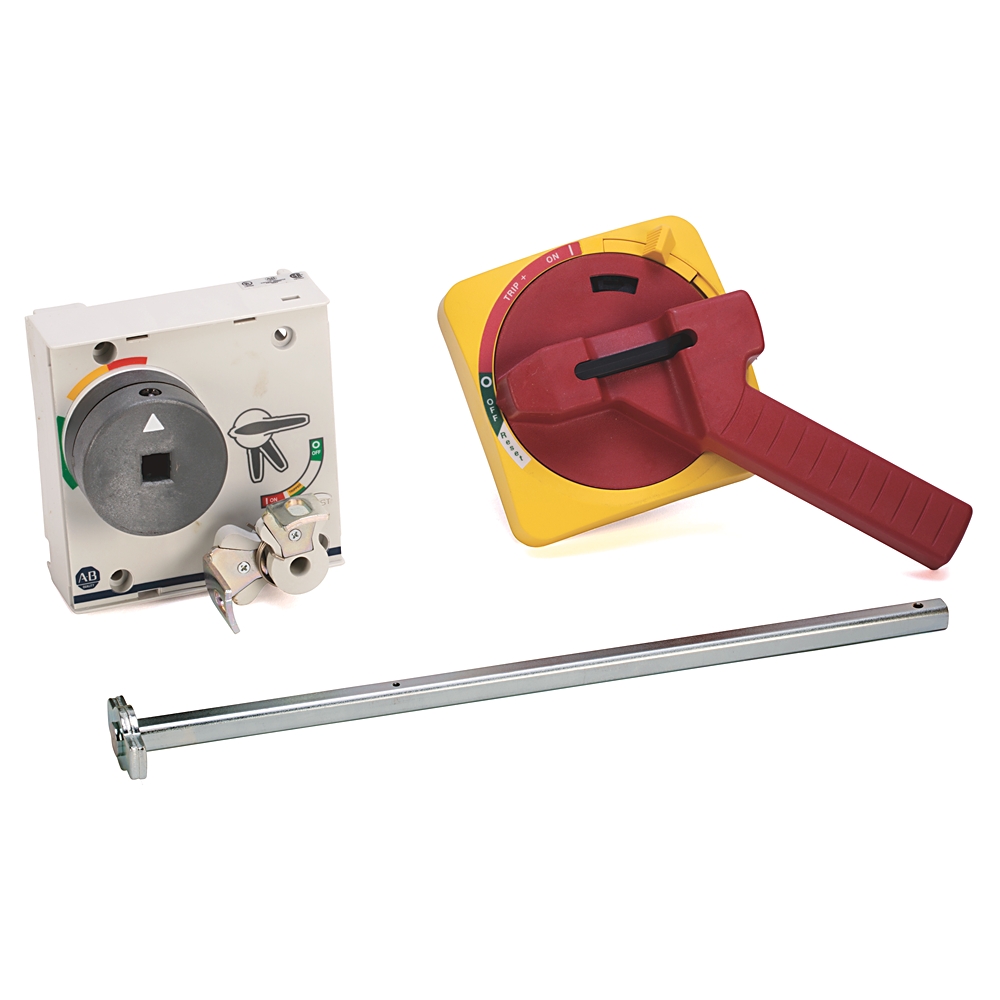Product image for Operator variable depth K-frame rotary handle red 12.6"