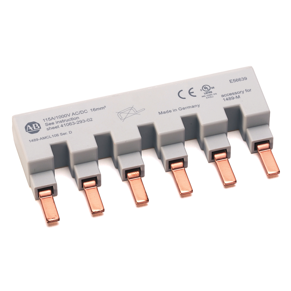 Product image for Busbar 1phase 6pins 6breakers 10pk