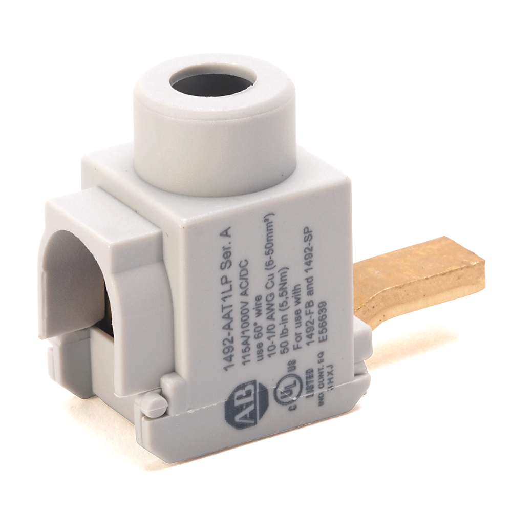 Product image for Power feed terminal offset lug low profile 35mm..