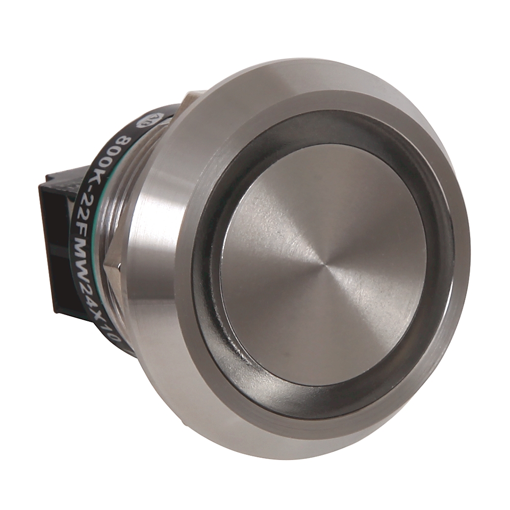 Product image for Operator piezo illuminated 1NO 24VDC white 22.5mm