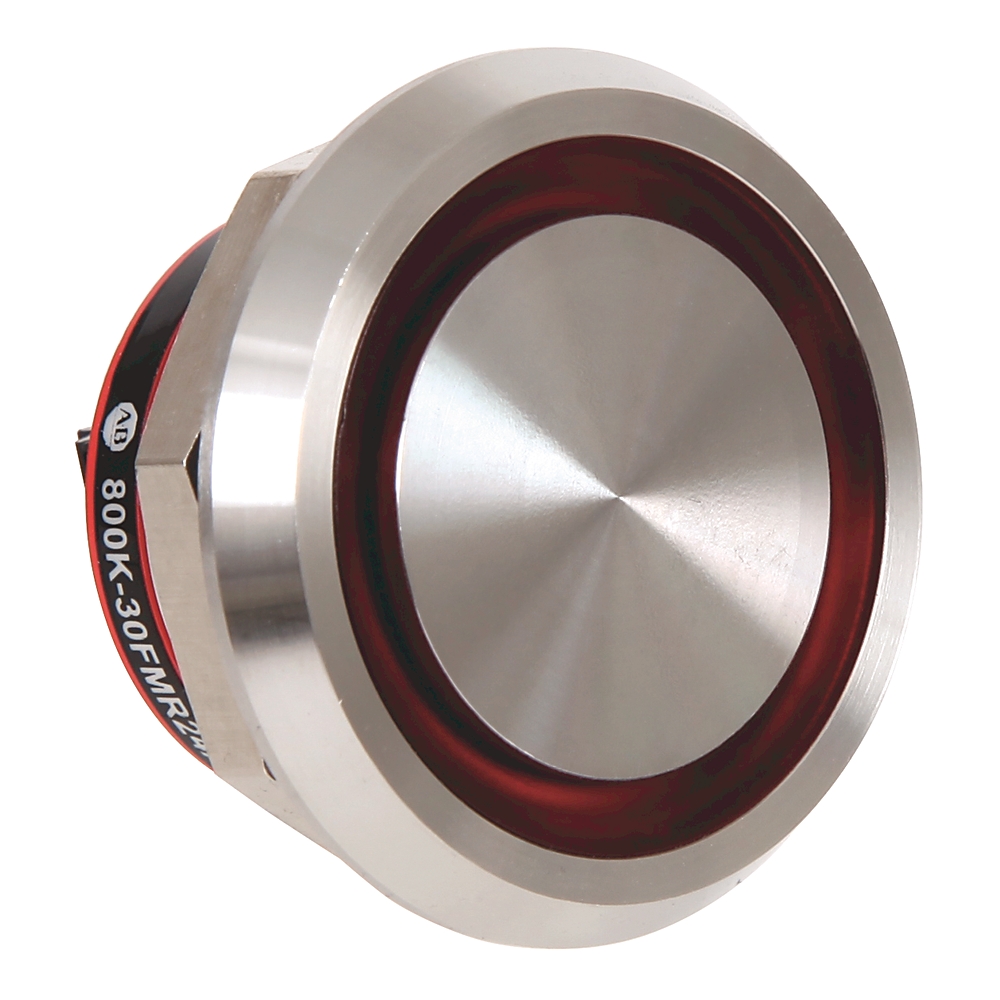 Product image for Operator piezo illuminated 1NC 24VDC red 30.5mm