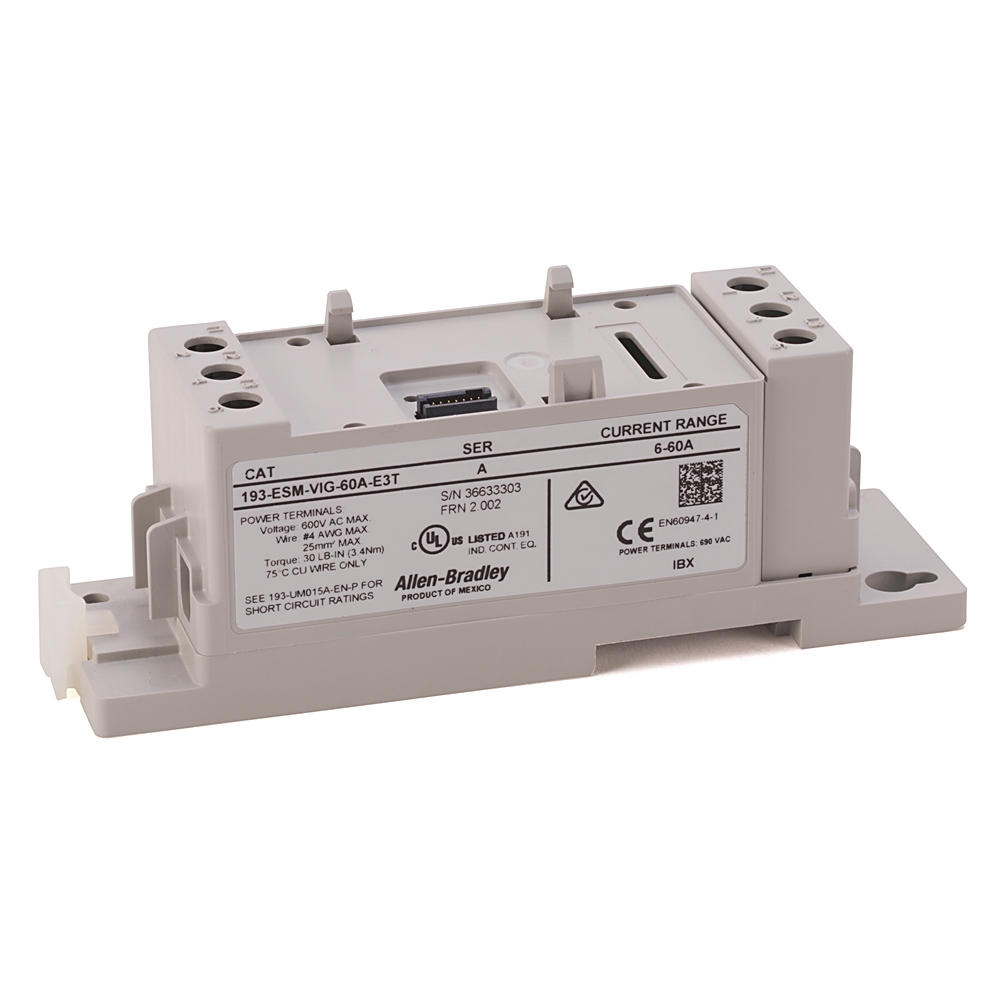 Product image for Module voltage/current/ground sensing DIN/panel 60A for line and load side