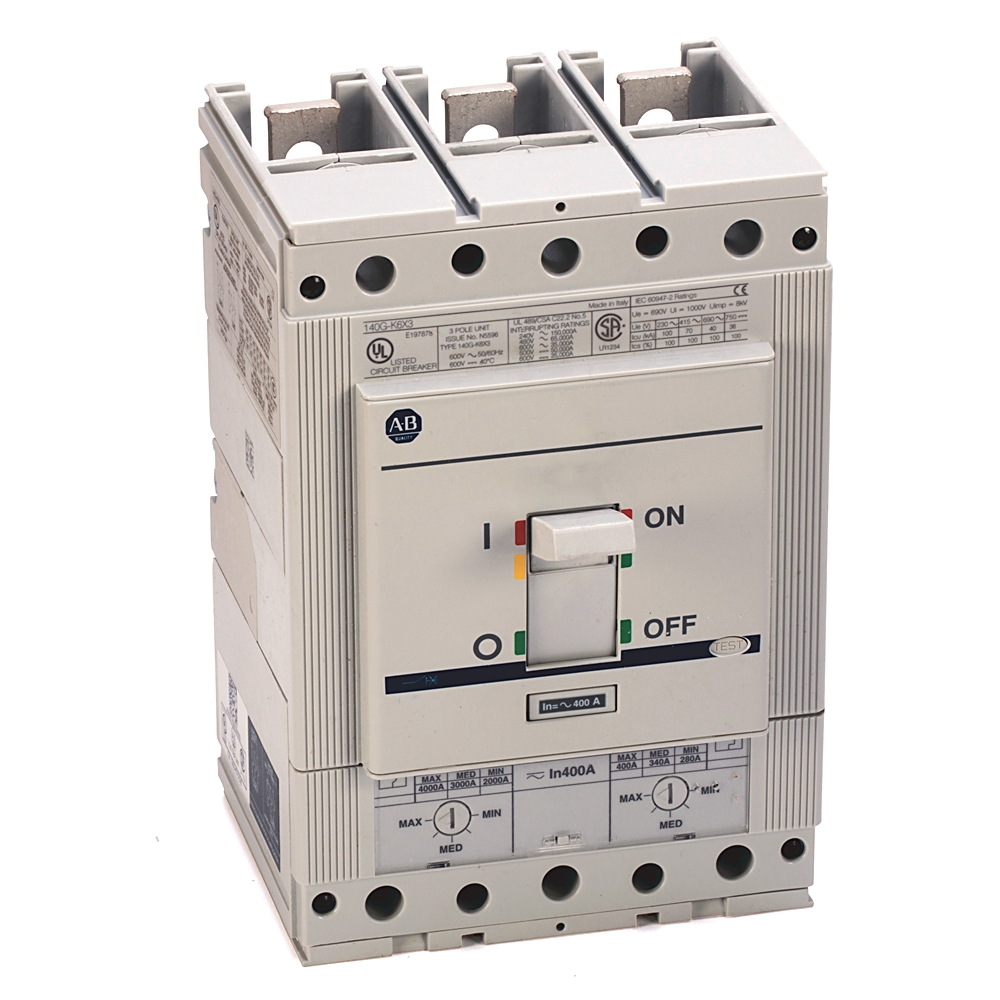 Product image for MCCB K-frame thermal-magnetic trip 3P 100kA 300AMP