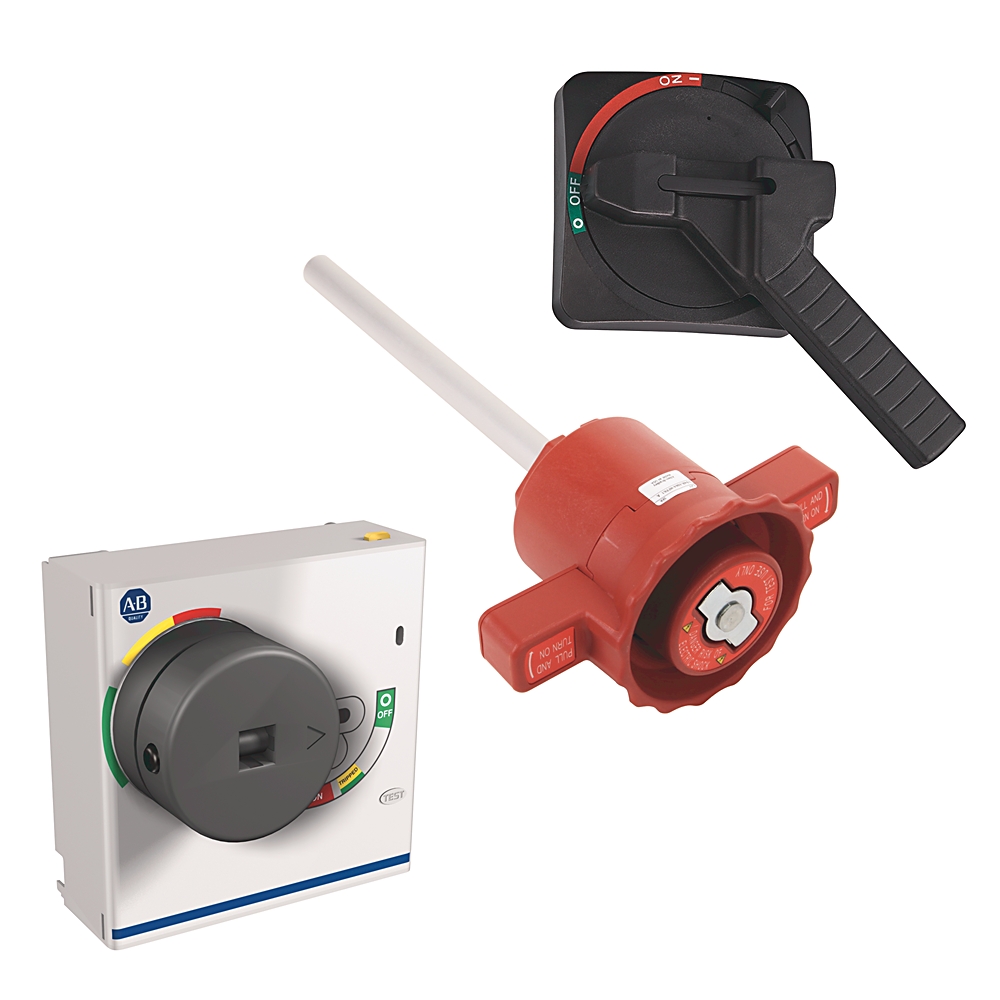 Product image for Operator variable depth K-frame rotary handle red 12.6"
