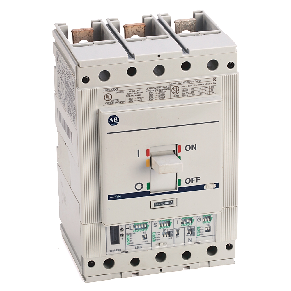 Product image for MCCB K-frame electronic LSIG trip 3P 65kA 300AMP