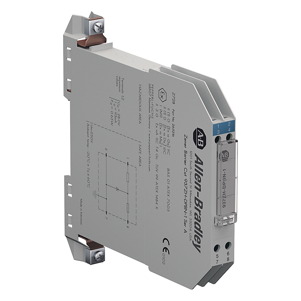 Product image for Barrier zener positive polarity DC 1-channel 327O 12.5mm