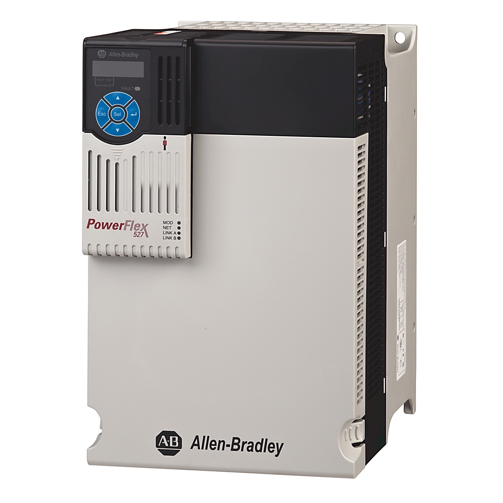 ABRA 25C-D043N114 POWERFLEX 527 22KW 30HP AC DRIVE 380VAC- 480VAC 3PH 43A FRAME E PANEL MOUNT IP20/ NEMA