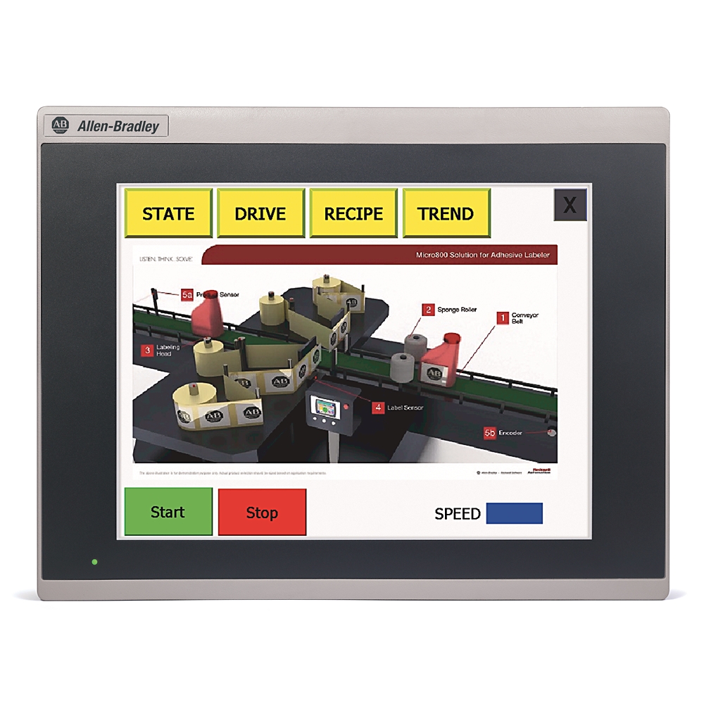 Product image for ABRA 2711R-T10T TERMINAL PANELVIEW PV800 10.4" HMI