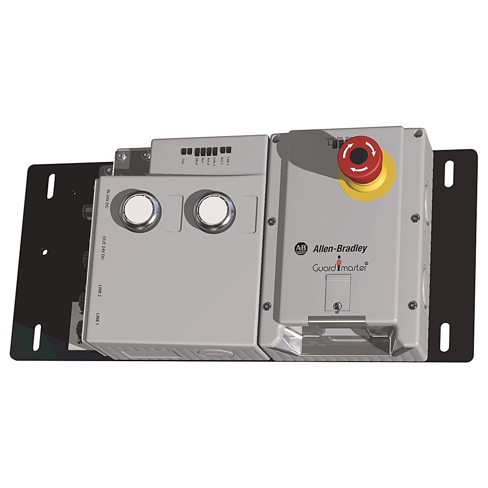 Product image for ABRA 442G-MABLB-UR-E0P49 MODULE LOCK POWER TO LOCK RIGHT HAND ETHERNET 2 PUSHBUTTONS