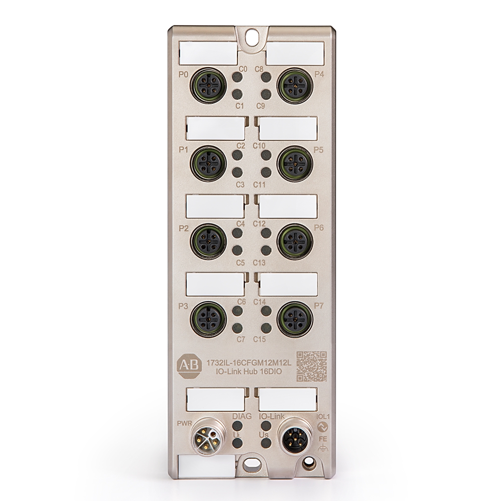 Product image for Armorblock, IOL Hub, 16 DIO, M12 L PWR