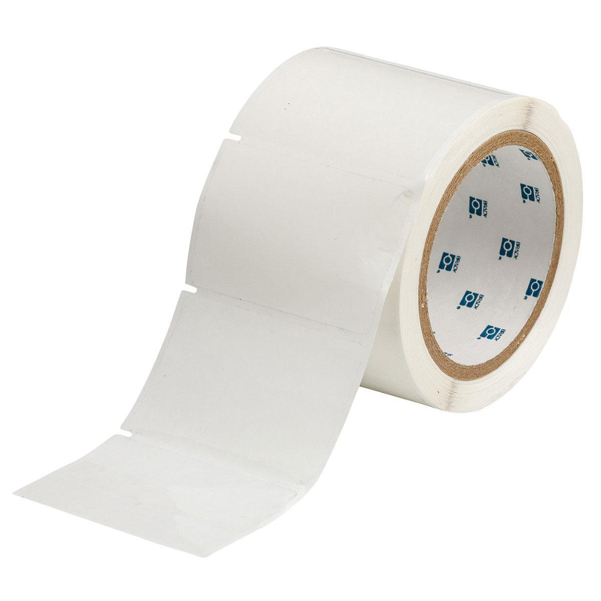 Product image for Workhorse Glossy Clear Polyester Labels, 2" H x 3" W, Roll of 1000 Labels, Clear