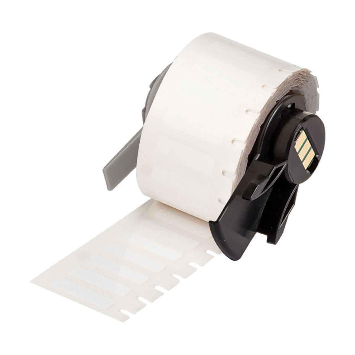 Product image for BMP61 M611 TLS 2200 WorkHorse Polyester Labels, 0.2" H x 0.65" W, White
