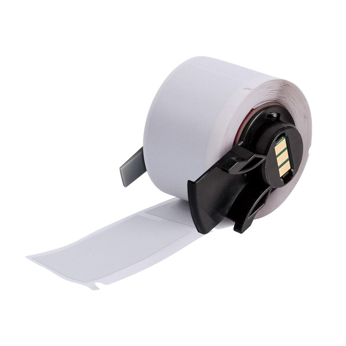 Product image for BMP61 M611 TLS 2200 MetaLabel Polyester Labels, 1" H x 2" W, Roll of 100 Labels, Light Gray