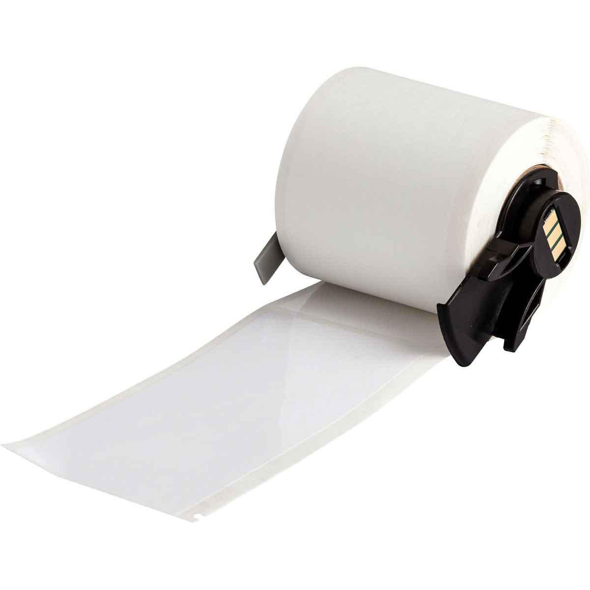 Product image for Label polyester gloss finish white 4x1.9"