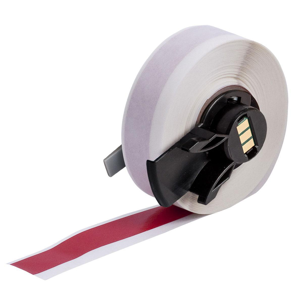 Product image for BMP61 M611 TLS 2200 WorkHorse Vinyl Labels, 0.5" W x 50' L, Red
