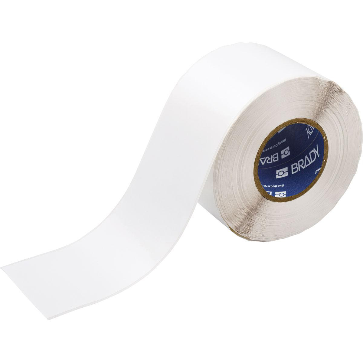 Product image for Workhorse Vinyl Labels, 4" W x 300' L, Roll of 300', White