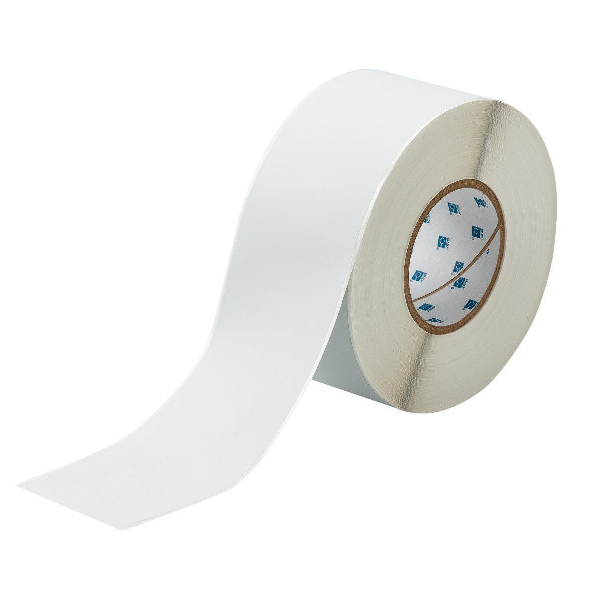 Product image for MetaLabel Metallized Matte Polyester Labels, 3" W x 300' L, Light Gray
